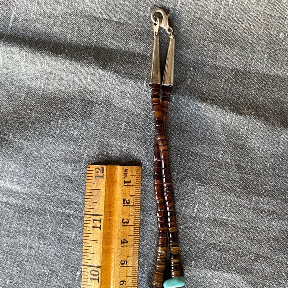 Turquoise Howlite and Brown Bead necklace - Picture 5 of 5